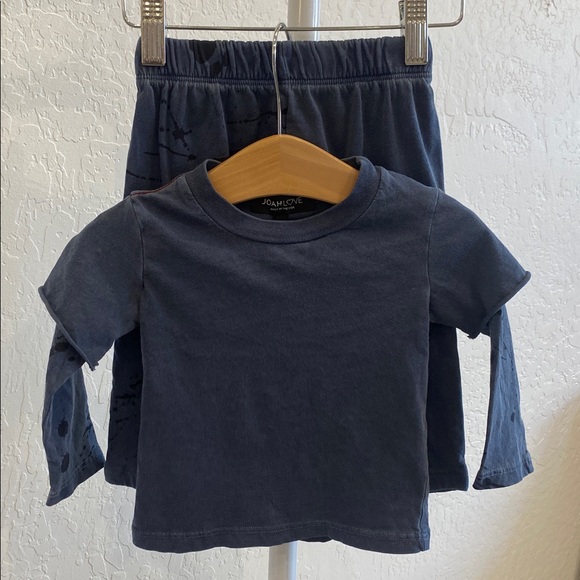 Joah Love Navy Lennon Splatter Baby Set